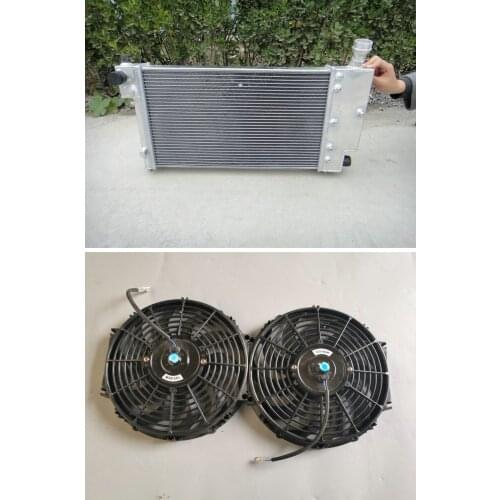Aluminum Radiator +Fan for PEUGEOT 106 GTI&RALLYE//CITROEN SAXO/VTR 1992 1993 1994 1995 1996 1997 1998 1999 2000