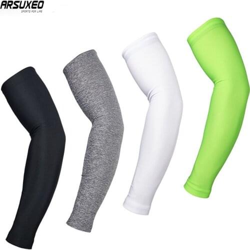 ARSUXEO Cycling Arm Sleeve Men Women MTB Bike Bicycle Arm Warmer UV Protection Golf volleyball Running Sports Arm cover XTN0-1