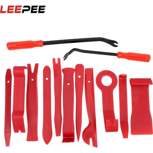 LEEPEE 13 Pieces/set Car Refitting Kit Repair Disassembly Tool Car Panel Removal Tools Auto Fastener Automobile Audio Refit