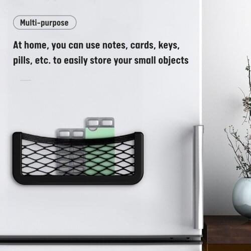 2021 Car Seat Side Interior Back Sundries Pocket Mesh Storage Bag Phone Net Pocket Holder Car Storage Bag Elastic Flexible Nets