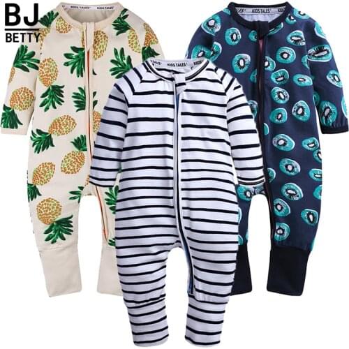 Kids Tales 2020 New Baby Girl Rompers 3pcs Full sleeve Cute print Newborn boys clothes toddler jumpersuits 0-2 baby wear BBR2251