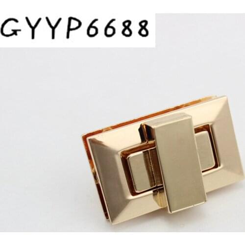 5sets 15sets 3 COLORS 33*20mm Fashion Women 's Handbag Handle Locking Square Lock Hardware Accessories brush antique brass