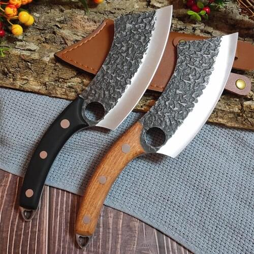 Forged Butcher Knife High Hardness Stainless Steel Sharp Small Kitchen Knife Multifunctional Outdoor Chef Bone Chopping Knife