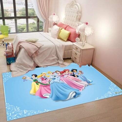 Princess Mat Girls Playmat Snow White Mat Kids Rug Carpet Floor Bedroom Doormat Non-slip Mat Birthday Gift Activity Mat Resin