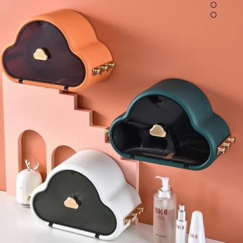 Creative Cloud Tissue Storage Box Bathroom Wash Towel Roll Paper Rack Bathroom Decoration Wall-mounted Paper Towel Rack