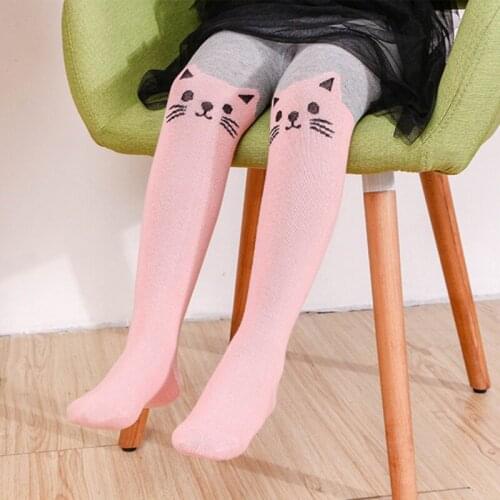 Girls Leggings Cute Toddler Baby Girls Kids Skinny Pants Cat Print Stretchy Warm Leggings New