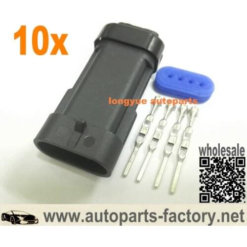Longyue 10pcs 4 way Speed Sensor Connector Repair Kit for Multipurpose Plug