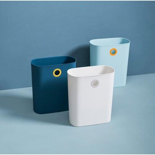 Hangable Kitchen Trash Can, Household Living Room Trash bin, Bathroom Trash Can,Creative Simple Uncovered Debris Bucket