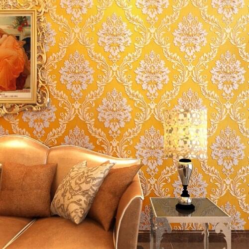 Beibehang European TV background wallpaper bedroom living room Damascus thick 3D hotel mall luxury 3d wallpaper papel de parede