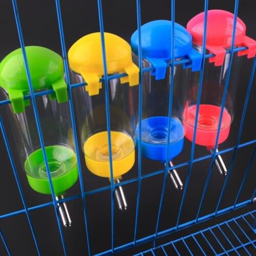 400ml Bird Water Drinker Feeder Waterer with Clip Pet Bird Supplies Dispenser Bottle Drinking Cup Bowls For Pet Parrot Cage