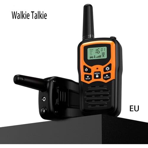Walkie Talkie Radio Station Handheld 2PCS Walkie Talkie civil Portable Radio Communicator LCD Two Way Radio For Family Road Trip