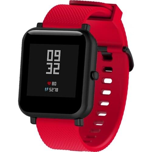 For Amazfit Bip U Pro Bracelet 20mm Silicone Strap For Xiaomi Huami Amazfit Bip/S/ U/GTS 2/2 Mini Wristband Replace Accessories