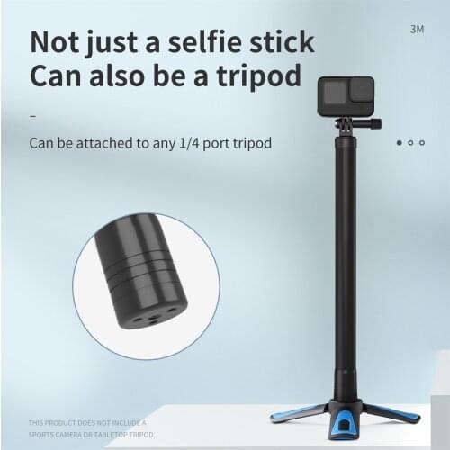 Sports Camera Selfie Stick 3 Meter Selfie Pole Fittings For Telescopic Extension Rod Of Direct-casting Bracket Stabilizer