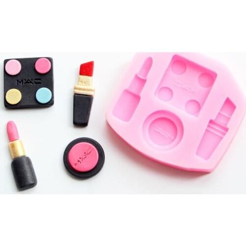 Silicone Fondant Mold Cosmetics Design Resin Kitchen Accessories Sugarcraft Pastry Cake Decorating