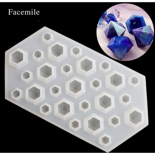 Silicone high transparent diamond box Ice tray mold transparent Color Epoxy Ice Mould Crystal Diamond Mould