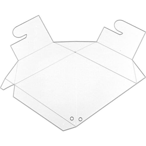 Triangle Candy Box Metal Cutting Dies Stencil Scrapbooking DIY Album Stamp Paper R7RC