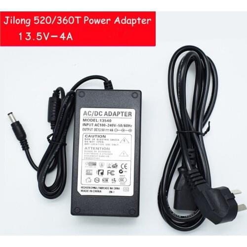 Jilong KL-520/360T Optical Fiber Fusion Splicer Power Adapter AC/DC Charger Adaptor 13.5V 4A Made in China