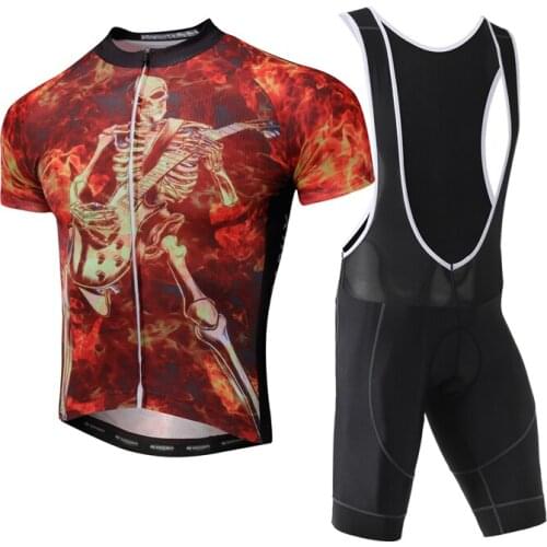 YOCENE Hot Selling Bike Shorts Rock Latest Summer Breathable Cycling Jersey Suit ODM Adult Printing Bicycle Clothing