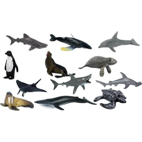 12Pcs Simulation Sea Life Animal Model Marine Preschool Learning Educational Toy