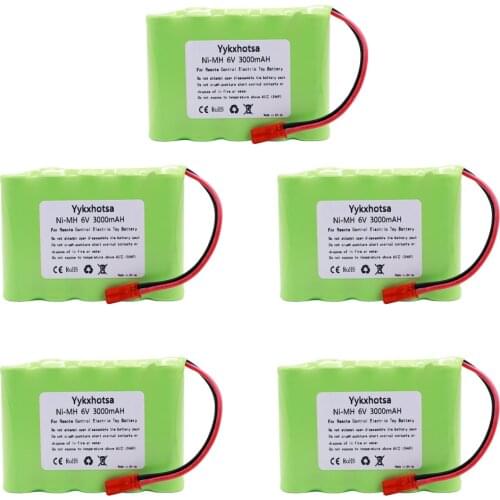 2/3/5PCS 6V 3000mah NI-MH battery M model JST Plug for RC Toy Electric toy security facilities electric toy AA 6 V battery pack