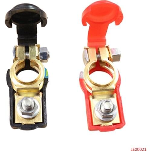 2 Pcs Battery Terminal for Car Clamp Clips Negative Positive Aluminum Alloy Connector Auto Replacement