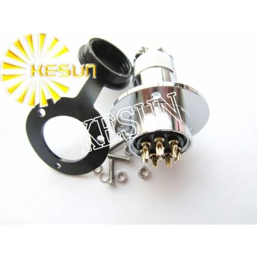 Free Shipping 5pair GX25-8 GX25 8Pin With Flange Male & Female 25mm Wire Panel Connector M25 circular connector Socket Plug