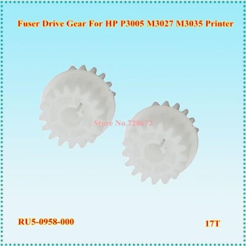 Free Shipping Compatible RU5-0958 RU5-0958-000 17t/17t Fuser Drive Gear For HP 3005 P3005 P3015 M3027 M3035 Printer Swing Gear