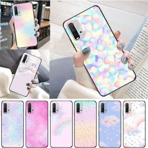 Colorful Star Lamp Starry Sky Galaxy Phone Case For Xiaomi Redmi 9C 9 9T 9A 9AT Redmi 9C 9A Coque Cases Funda Carcasa