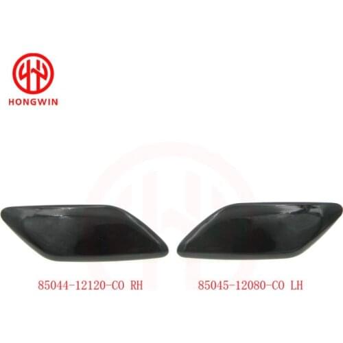 Black Headlamp Washer Nozzle Cap OEM:85085044-12120-C0 85045-12080-C0 For Toyota Corolla 1.8L 2.4L 2006-2013 8504412120