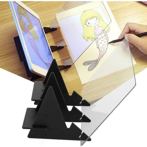 Kids LED Projection Optical Drawing Board Projector Painting Tracing Board Sketch Specular Reflection Dimming Bracket Holder