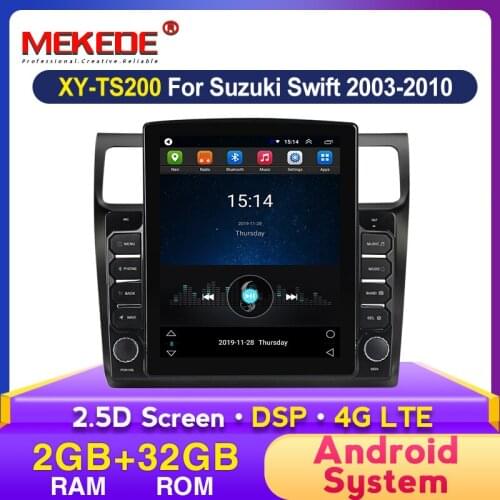 MEKEDE 4G LTE 9.7" Tesla Screen Car Audio GPS Navigation Multimedia Player for 2005 2006 2007 2008 2009 2010 Suzuki Swift BT FM