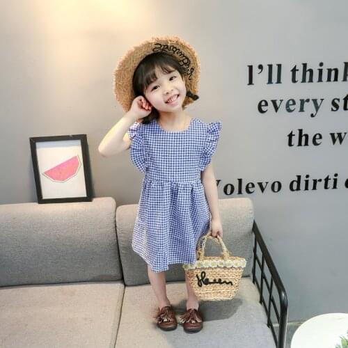 Fashion Baby Clothes Toddler Girl Clothes Doll Collar Ruffles Sleeveless Girls Dresses Kids Dresses for Girls Baby Dresses 0-4Y