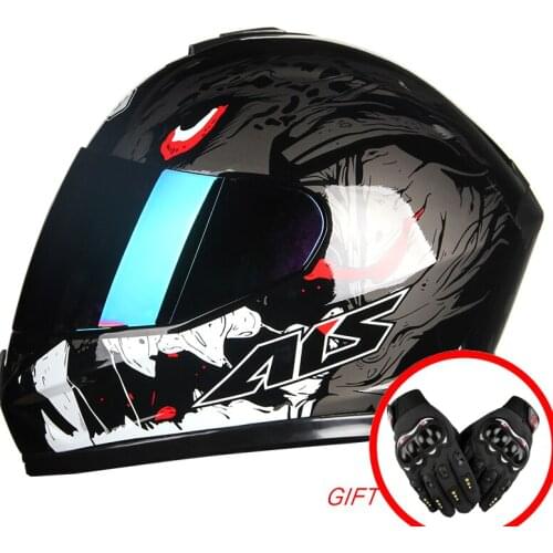AIS Motorcycle Helmet Casco Motorbike scooter full face Moto Helmets Double Visor Motocross Helmet Modular Capacete caps