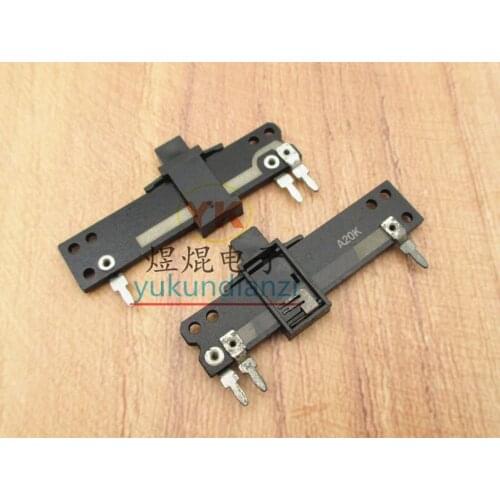 Total length 40MM handle height 4MM 20K A20K in-line mono vertical vertical sliding potentiometer sliding fader