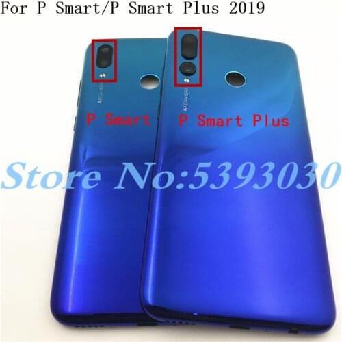 Original For Huawei P Smart 2019 Battery Back Cover Rear Cover Housing Door For Huawei P Smart + 2019 has camera Lens and button