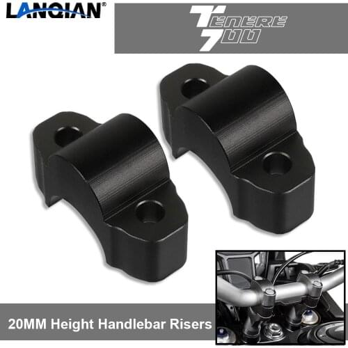 For Yamaha Tenere 700 T7 Rally XRZ700Z Tenere 2019 2020 2021 Motorcycle 20MM height Handlebar Risers Clamp Height Up Adapter