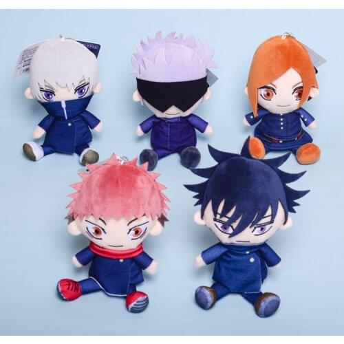 14cm Jujutsu Kaisen Plush doll pendant Handbag Decorations Gojo Satoru Kugisaki Nobara Fushiguro Megumi Itadori Yuji Inumaki Tog