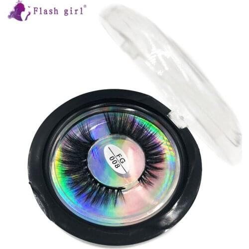 Professional False Eyelashes FG008 Cruelty Free 3D Mink Reusable Eyelash Thick Natural Fake Eye Lashes