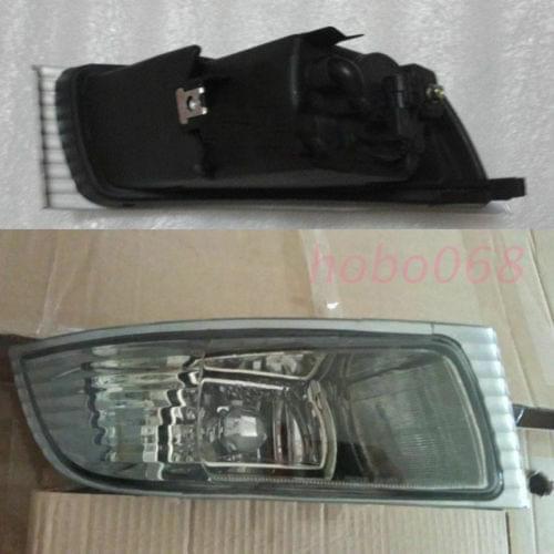 Fit For Lexus GX470 2003-2009 Auto Front Bumper L&R Fog Lamp Light Cover with Bulbs 2pcs