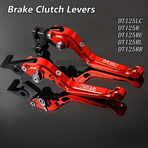 CNC Motorcycle Brake Clutch Levers Adjustable Foldable Extendable For Yamaha DT125LC MK2 & MK3 DT125R DT125RE DT125RL DT125RR