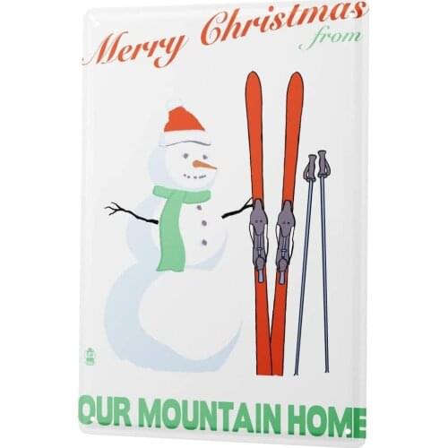SINCE 2004 tin Sign Christmas Snowman