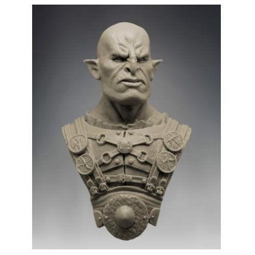 Assembly Unpainted Scale 1/10 Animal Orc man soldier bust Historical toy Resin Model Miniature Kit