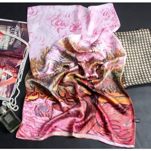 [SLKSCF] 180X55CM Popular printing silk satin hijab Real Silk Scarves shawls silk georgette satin scarf georgi satin silk hijabs