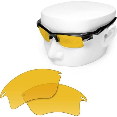 OOWLIT Replacement Lenses of HD Yellow for-Oakley Fast Jacket XL OO9156 Sunglasses