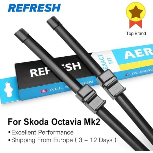REFRESH Wiper Blades for Skoda Octavia 24"&19" Fit Side Pin Arms 2004 2005 2006 2007 2008 2009 2010 2011 2012