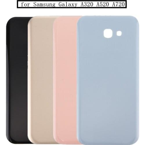 Battery Glass Cover Housing For Samsung Galaxy A3 A5 A7 2017 A320 A520 A720 Replacement Parts Rear Back Door + Adhesive Sticker