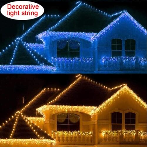 LED Icicle Christmas String Lights Christmas Fairy Lights garland Outdoor Home For Wedding/Party/Curtain/Garden Decoration