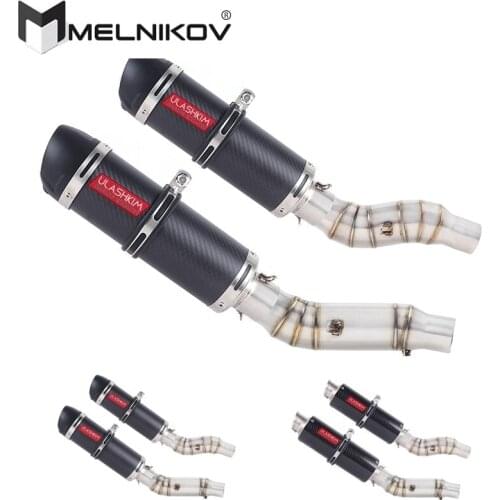 Motorcycle Full System Modified Middle Link Pipe Slip On For Kawasaki Z1000 Z1000SX Z1000R Z1000J Ninja1000 2010-2019 Exhaust