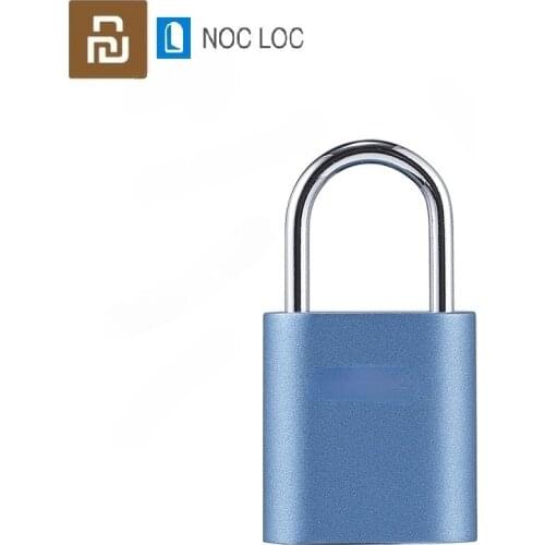 Youpin NOC LOC Fingerprint Lock smart mini padlock IPX7 waterproof recognition for door Luggage locker school bag backpack
