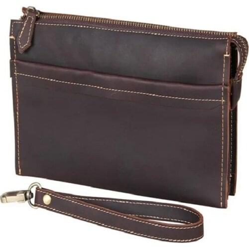 Women Day Clutch Hand Bags Genuine Leather 2021 New Ladies Mobile Money Clips Card Holders Wallets Bag